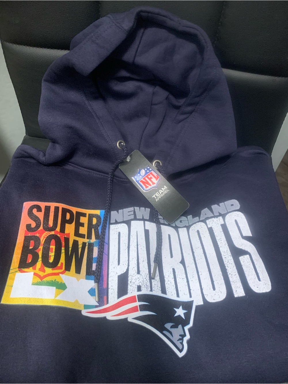 Fanatics Navy New England Patriots Super Bowl Crewneck Sweatshirt